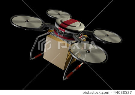 無人機交付圖像(黑色背景) 無人機交付圖像(黑色背景) 44088527