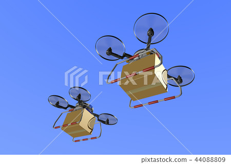 無人機交付圖像(編隊飛行版) 無人機交付圖像(編隊飛行版) 44088809