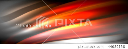 Fluid color wave line background. Trendy abstract layout template for business or technology Fluid color wave line background. Trendy abstract layout template for business or technology 44089138