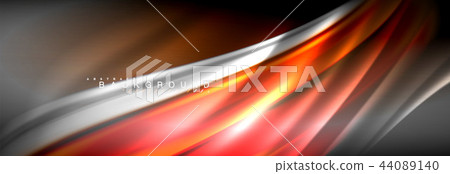 Fluid color wave line background. Trendy abstract layout template for business or technology Fluid color wave line background. Trendy abstract layout template for business or technology 44089140