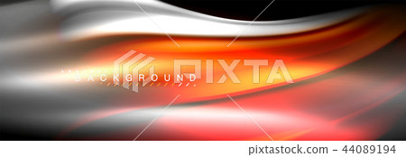 Fluid color wave line background. Trendy abstract layout template for business or technology Fluid color wave line background. Trendy abstract layout template for business or technology 44089194