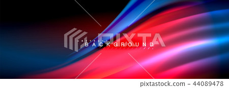 Fluid color wave line background. Trendy abstract layout template for business or technology Fluid color wave line background. Trendy abstract layout template for business or technology 44089478