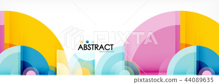 Vector fantastic circle modern geometric background template 44089635
