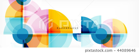 Vector fantastic circle modern geometric background template 44089646