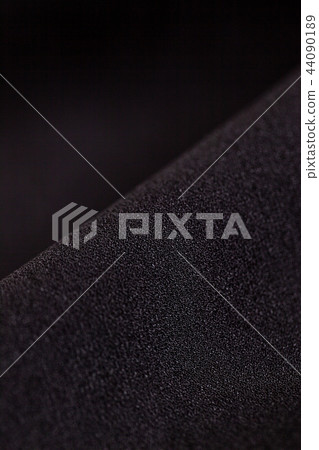 Close up of black chiffon material 44090189