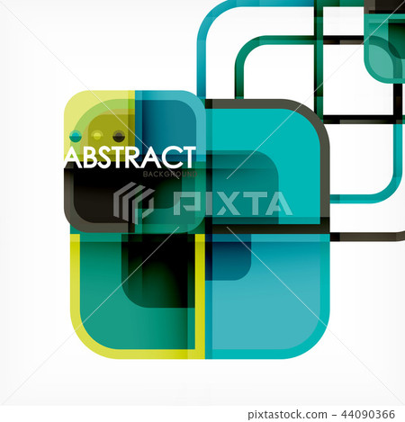 Abstract background, square shapes geometric composition Abstract background, square shapes geometric composition 44090366