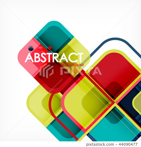 Abstract background, square shapes geometric... - Stock Illustration ...