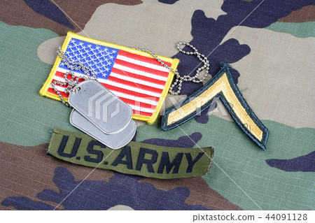 US ARMY Private rank patch, branch tape 44091128