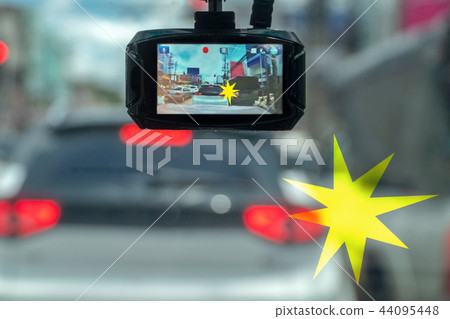 car video recorder records an accident on street car video recorder records an accident on street 44095448