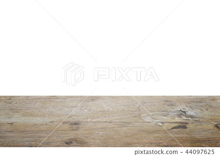 wood surface table top on white background wood surface table top on white background 44097625