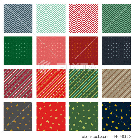 Seamless pattern collection vector illustration - Stock Illustration ...