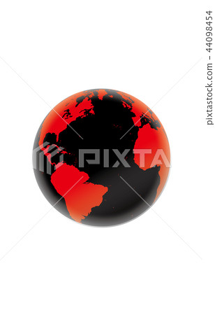 Earth Atlantic black red 44098454