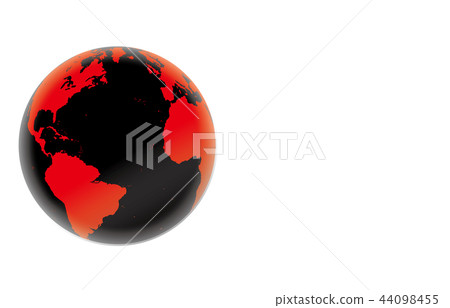 地球大西洋黑紅色 地球大西洋黑紅色 44098455