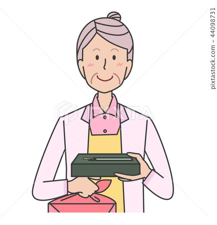 插图素材: 老人 女生 女孩