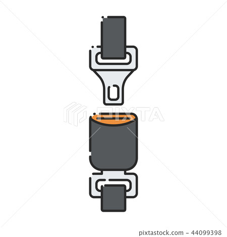 Car seat belt. Car seat belt. 44099398