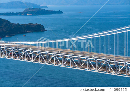 "Okayama prefecture" at Seto Ohashi bridge and Washuzan 44099535