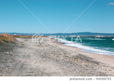 Beautiful sea view from Pomorie, Bulgaria. 44099745