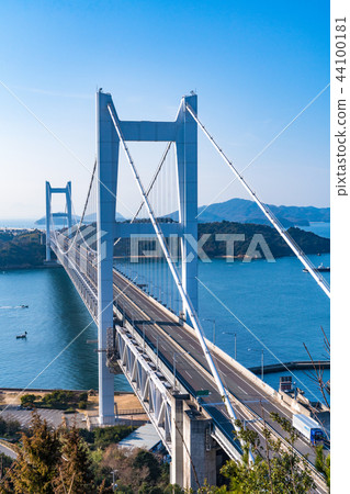 位於瀨戶大橋和Washuzan的“岡山縣” 44100181