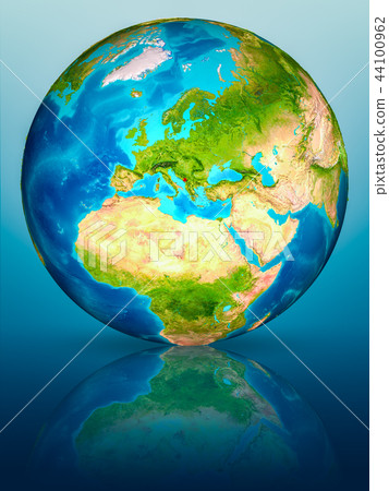 Montenegro on Earth on reflective surface 44100962