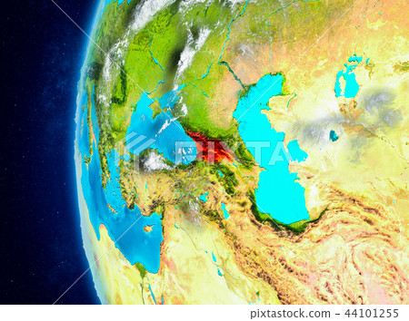 Georgia on Earth from space 44101255