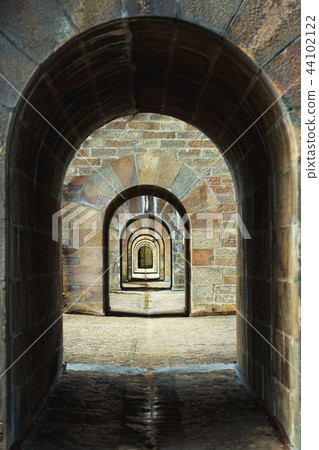 background of arches on the aqueduct 44102122