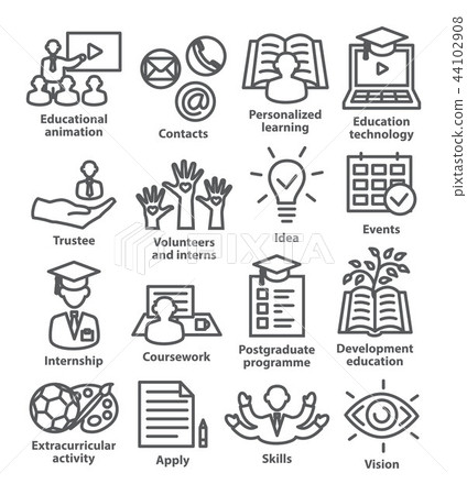 Business management line icons Pack 35 44102908