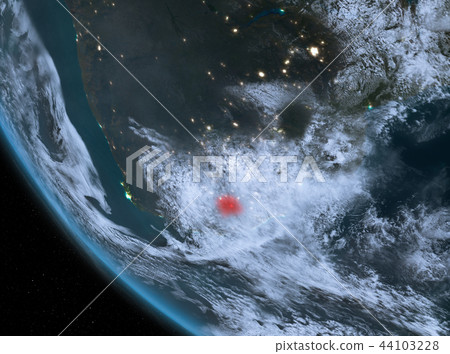 Night view of Lesotho on Earth Night view of Lesotho on Earth 44103228
