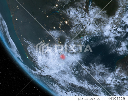 Night view of Swaziland on Earth Night view of Swaziland on Earth 44103229