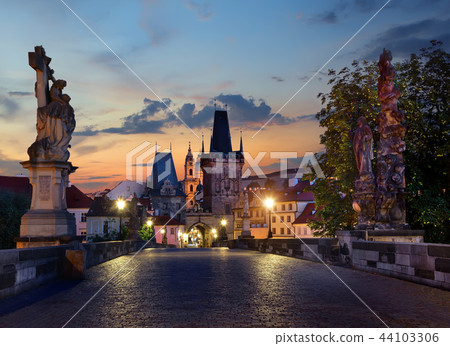 lights on Charles Bridge lights on Charles Bridge 44103306