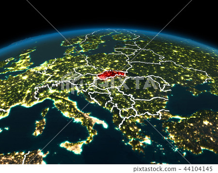 Slovakia on Earth at night Slovakia on Earth at night 44104145