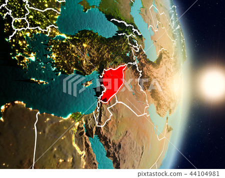 Syria during sunrise 44104981