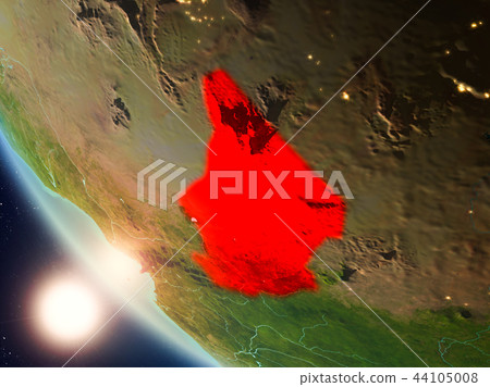 Chad during sunset on Earth Chad during sunset on Earth 44105008