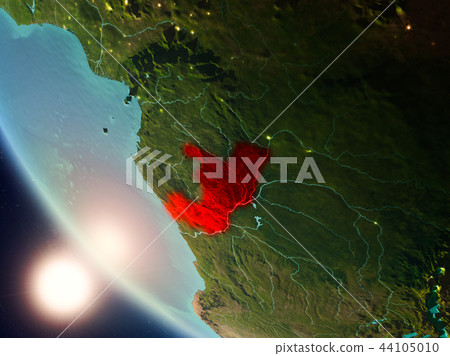 Congo during sunset on Earth Congo during sunset on Earth 44105010