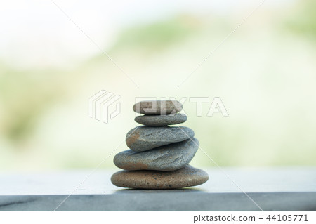 Set of Stones outdoors with sunlight on white Set of Stones outdoors with sunlight on white 44105771