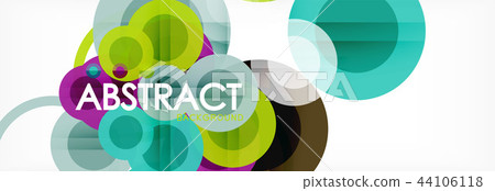 Circle composition abstract background-插圖素材 [44106118] - PIXTA圖庫
