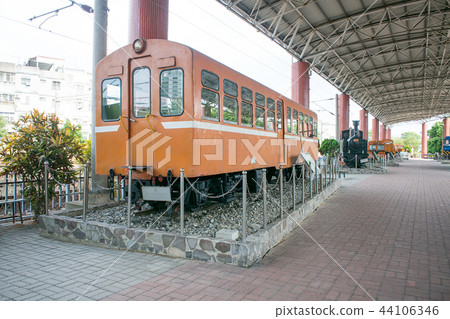 Taiwan, Miaoli City, Miaoli Railway Museum, Alishan Forest Railway SPC2 optical decoding passenger car 44106346