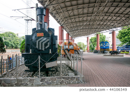 台灣苗栗苗栗鐵道文物陳列館台東331號坦克式蒸汽機車 44106349