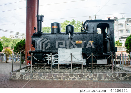 台灣苗栗苗栗鐵道文物陳列館台東331號坦克式蒸汽機車 44106351