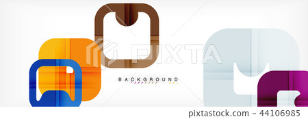 Square geometric background, multicolored template for business or technology presentation or web Square geometric background, multicolored template for business or technology presentation or web 44106985