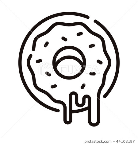 donut line drawing