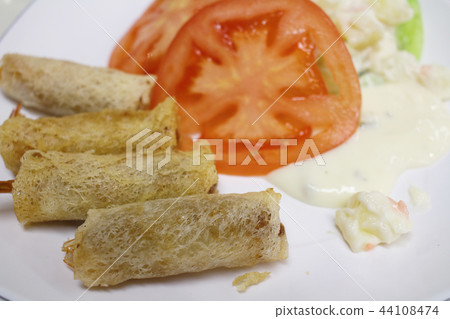 fire shrimp with salad fire shrimp with salad 44108474