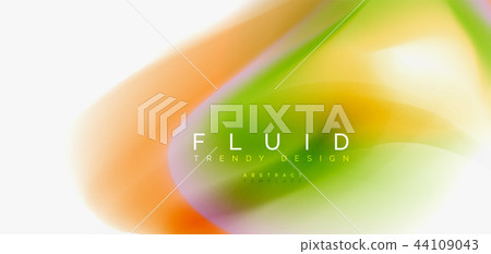 Color flowing wave, trendy liquid design template Color flowing wave, trendy liquid design template 44109043