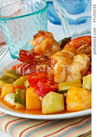 Thai Food,Sweet and Sour Shrimp Thai Food,Sweet and Sour Shrimp 44109248