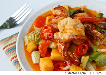 Thai Food,Sweet and Sour Shrimp Thai Food,Sweet and Sour Shrimp 44109250