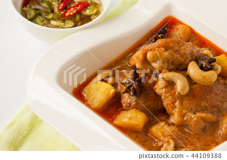 Thai Chicken curry. 44109388