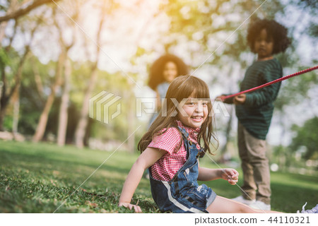kids playing with friend kids playing with friend 44110321