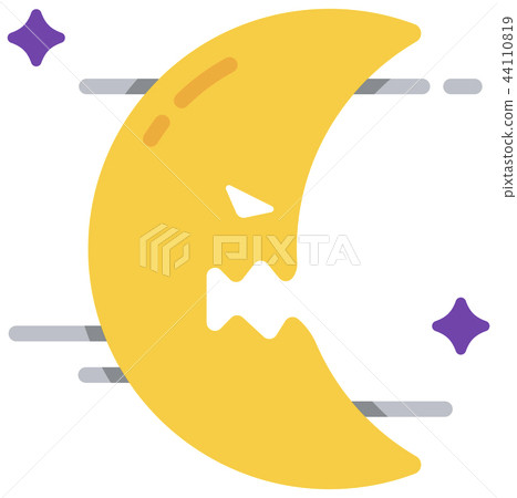 Moon flat illustration Moon flat illustration 44110819
