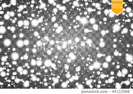Vector falling snow effect isolated. - Stock Illustration [44112066 ...