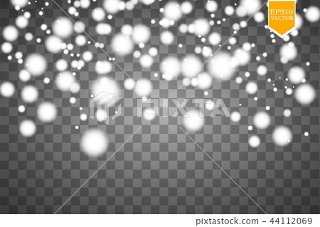 Vector falling snow effect isolated. 44112069