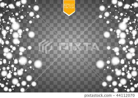 Vector falling snow effect isolated. 44112070